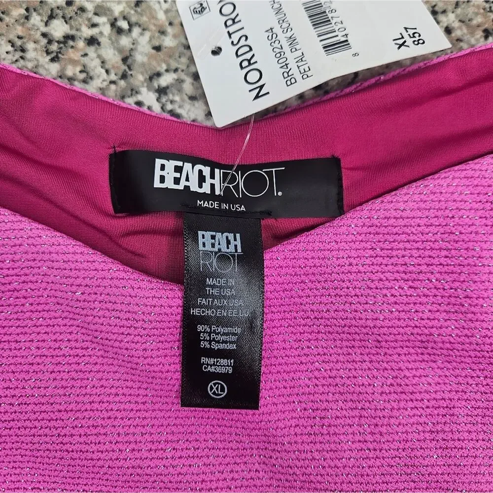 Beach Riot Phoebe High Cut Pink Bikini Bottom NWT